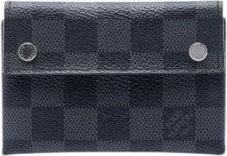 Louis Vuitton Pre-owned Damier Graphite Portemonnee - Dames - Vintage Accessoires - Zwart - ONE Size - Vintage