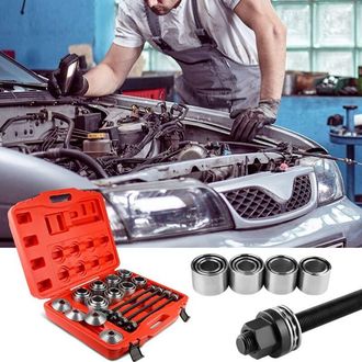 Elle Kit Profesional De 36 Manguitos De Prensado - Acero Al Carbono - Para Rodamientos Y Juntas - Compatibilidad Universal Con Veh&iacute;culos