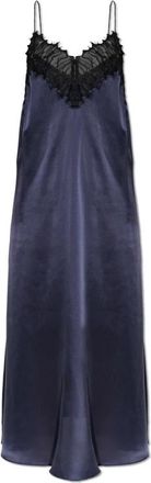 Iro Bailar Zijden Jurk - Dames - Casual kleedjes - Blauw - S - Kleedjes