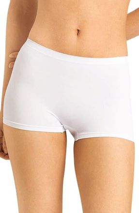 Hanro Touch Feel High Waist Boyshorts in White at Nordstrom, Size X-Small