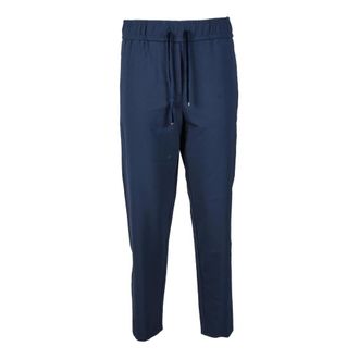 Marella Sportieve Elastische Broek van Wolmix - Dames - Broeken - Blauw - Maat: S Wol