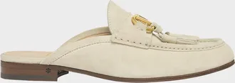 Valentino Garavani VLogo Signature Suede Loafer Mules