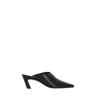 Stuart Weitzman Stassi Mule 50 - Dames - Muiltjes - Zwart - 37 1/2 EU - Leer - Schoenen