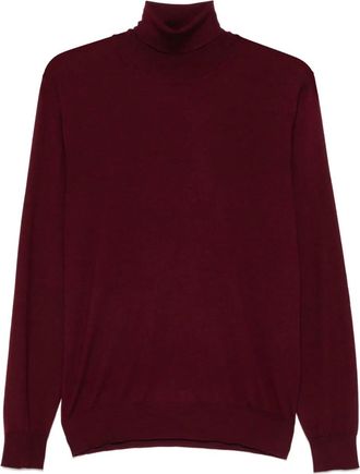 Fedeli Top a collo alto a maniche lunghe - Rosso