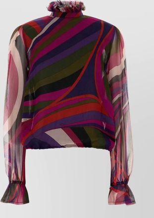Pucci silk printed blouse