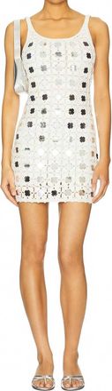 Le Superbe Gypset Crochet Mini Dress In White