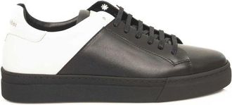 Cerruti Black Cowhide Men Mens Sneaker
