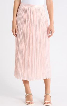 BOSS Pleated Midi Skirt in Light/Pastel Pink at Nordstrom Rack, Size 10