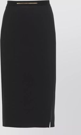 Elisabetta Franchi womens midi skirt fitted silhouette slit