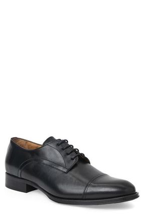 Bruno Magli Borgo Cap Toe Derby in Black Calf at Nordstrom, Size 11.5