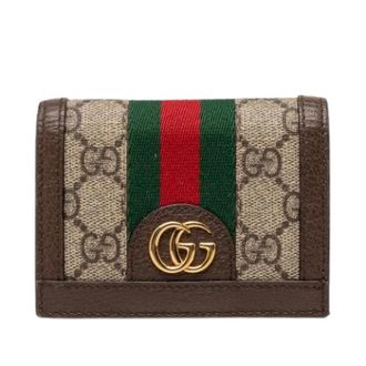 Gucci Pre-owned Wallets, female, Multicolor, Size: ONE SIZE Pre-owned Canvas Small Wallet