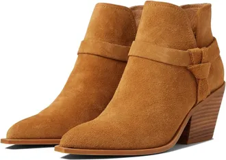 Dolce Vita Nonce Boots Womens Brown Pointed Toe Block Heel Bootie RHS9001
