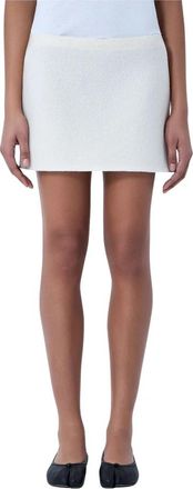 Rier Walker Light Skirt Mini - Dames - Korte rokken - Wit - M - Wol - Rokken
