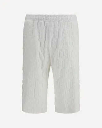 GCDS Shorts with all-over monogram Male XL