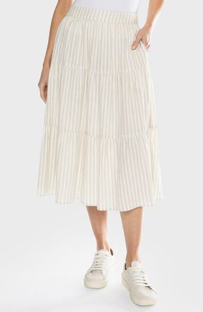 Matty M Emory Tiered Skirt in Natural at Nordstrom, Size X-Large