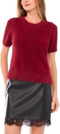 Vince Camuto Short Sleeve Sweater in Crimson at Nordstrom Rack, Size Large