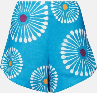 Cala de la Cruz Shorts Bahamas de lino estampados