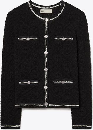 Tory Burch Womens Kendra Logo Lace Cardigan, size XS