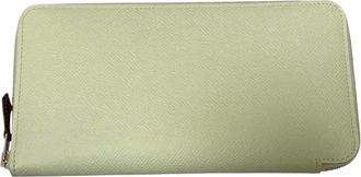 Herm&egrave;s Silkin Jaune Epsom Leather Long Wallet (Bi-Fold) (Pre-Owned)