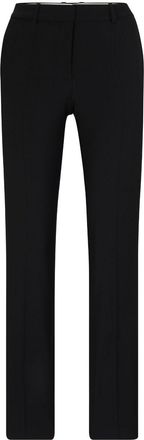 BOSS tailored trousers - women - Cotton/Virgin Wool - 40 - Black