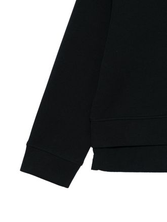 Emporio Armani Logo Cotton Sweatshirt - Black