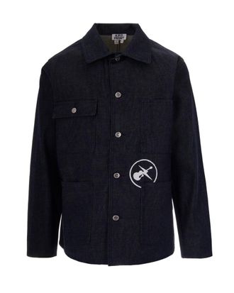 A.P.C. Dark Blue Loose Shirt