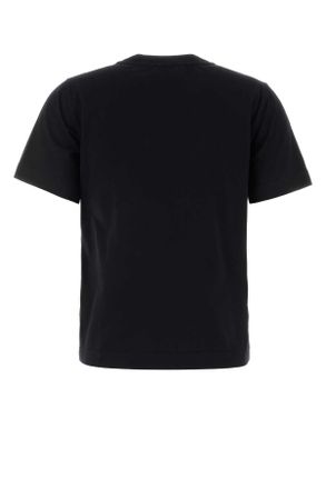 Burberry Womens Black Cotton T-Shirt Exterior Exterior: T-shirts And Polos