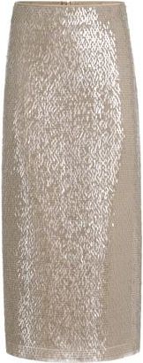 Brunello Cucinelli Dazzling Embroidery skirt in Rope at Nordstrom, Size 46 It