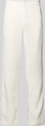 Casual Friday Casual Friday Regular Fit Leinenhose mit Eingrifftaschen Modell Pandrup in Weiss, Gr&ouml;&szlig;e 34/30