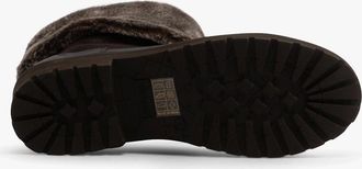 Hush Puppies Womens Hush Puppies ALICE Womens Leather Mid-Height Boots Tan - Brown - Size: 3