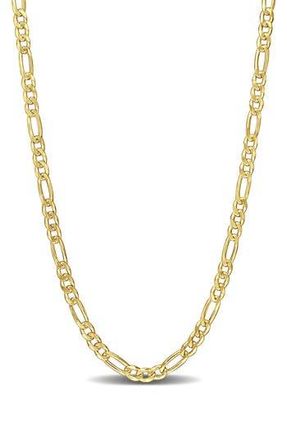 Delmar 18K Gold Plated Figaro Chain Link Necklace in Yellow at Nordstrom Rack