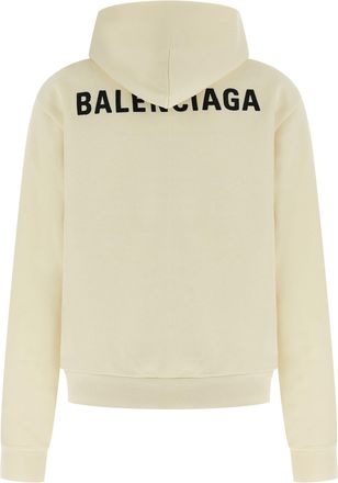 Balenciaga Womens Beige Cotton Sweatshirt Clothing