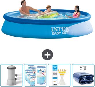 Intex Piscina Easy Set Redonda - 366x76 Cm - 7-piezas Scb86
