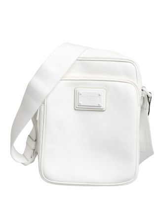 Dolce & Gabbana White Logo Plaque Crossbody Shoulder Borse Men Mens Bag