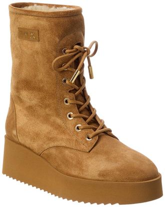 Celine Celine Austin Lace-Up Suede Boot