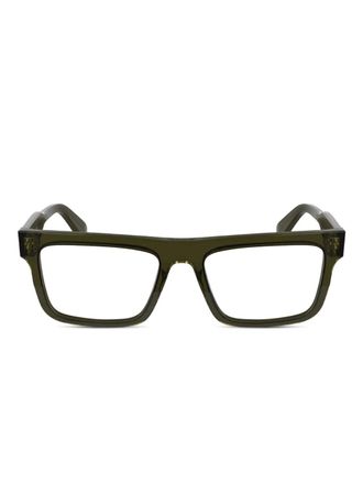 Calvin Klein rectangle-frame glasses - Green