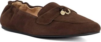 Dune London Womens Ladies Glamper - Suede Tassel Trim Loafers - Brown - Size UK 8