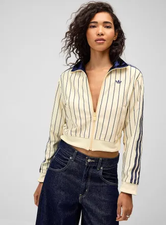 adidas Womens Cropped reversible track jacket