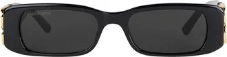 Balenciaga Sunglasses, female, Black, Size: ONE SIZE Dynasty Rectangle Sunglasses