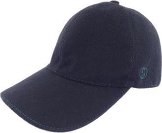 Gucci Pre-owned Katoenen Pet - Dames - Vintage Accessoires - Zwart - ONE Size - Katoen - Vintage