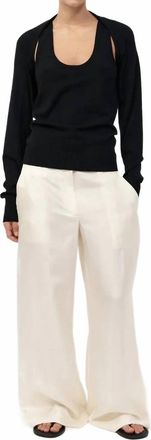 St.Agni Two Piece Jumper In Black-Violet