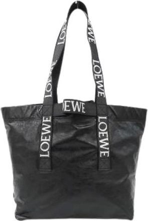 Loewe Pre-owned Tote Bags, male, Black, Size: ONE SIZE Pre-owned Fabric Shoulder Bag