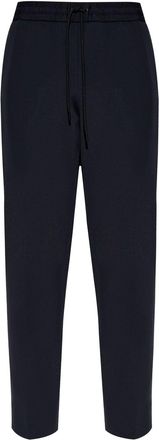 Moncler logo-patch drawstring track pants - men - Polyamide/Elastane - 50 - Black