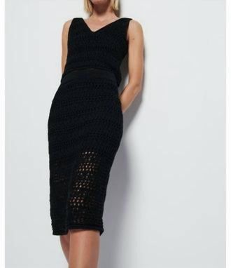 Nation Ltd Adriana Crochet Tank Top In Black