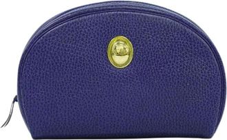 Dior Pre-owned Clutches, female, Blue, Size: ONE SIZE Pre-owned Vintage Zip Pochette