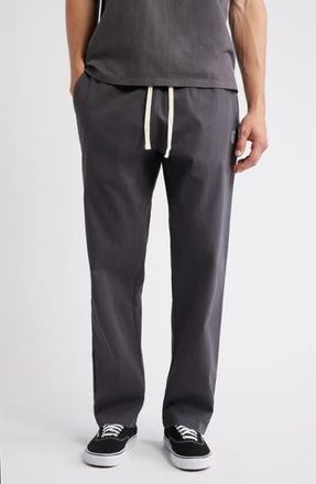 Standard Issue NYC Standard Cotton Stretch Poplin Drawstring Slacker Pants in Vintage Black at Nordstrom Rack, Size Medium