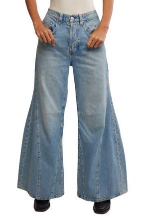 Free People Eden High Waist Slouchy Flare Jeans in Fast Forward at Nordstrom Rack, Size 24