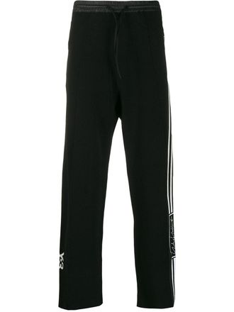 Yohji Yamamoto straight leg track trousers - unisex - Cotton/Polyamide/Polyester/Viscose - S - Black