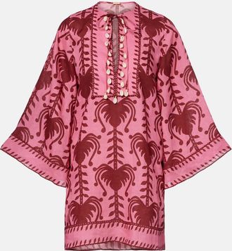 Johanna Ortiz Wild Savannah printed linen tunic