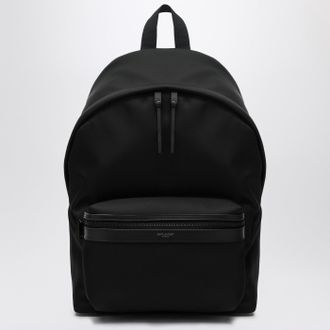 Saint Laurent Black leather and nylon backpack